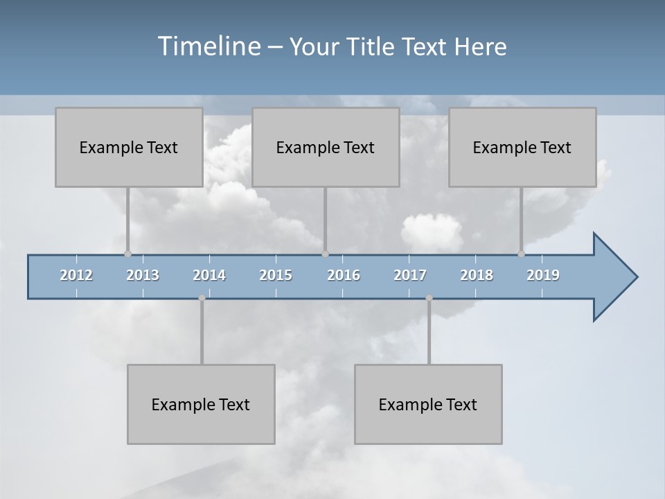 Danger Rock Smoke PowerPoint Template