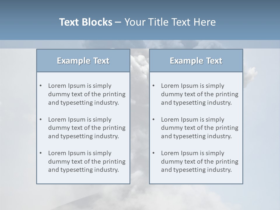 Danger Rock Smoke PowerPoint Template