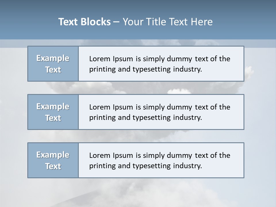 Danger Rock Smoke PowerPoint Template