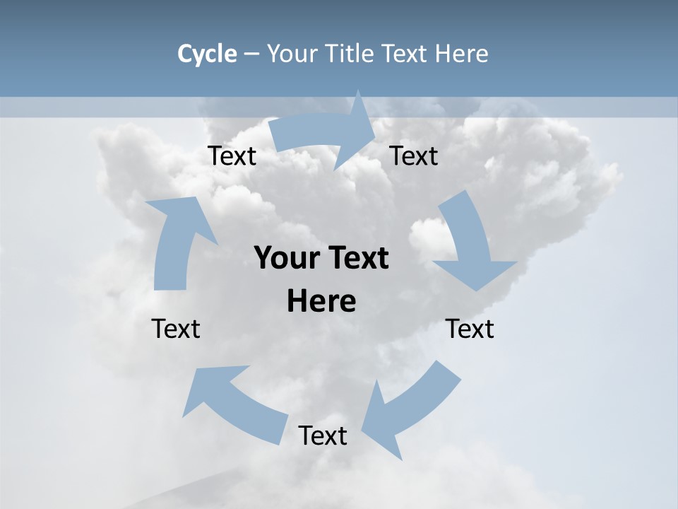 Danger Rock Smoke PowerPoint Template