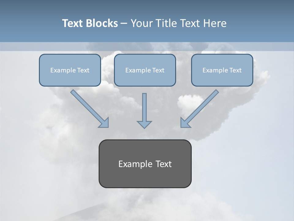 Danger Rock Smoke PowerPoint Template