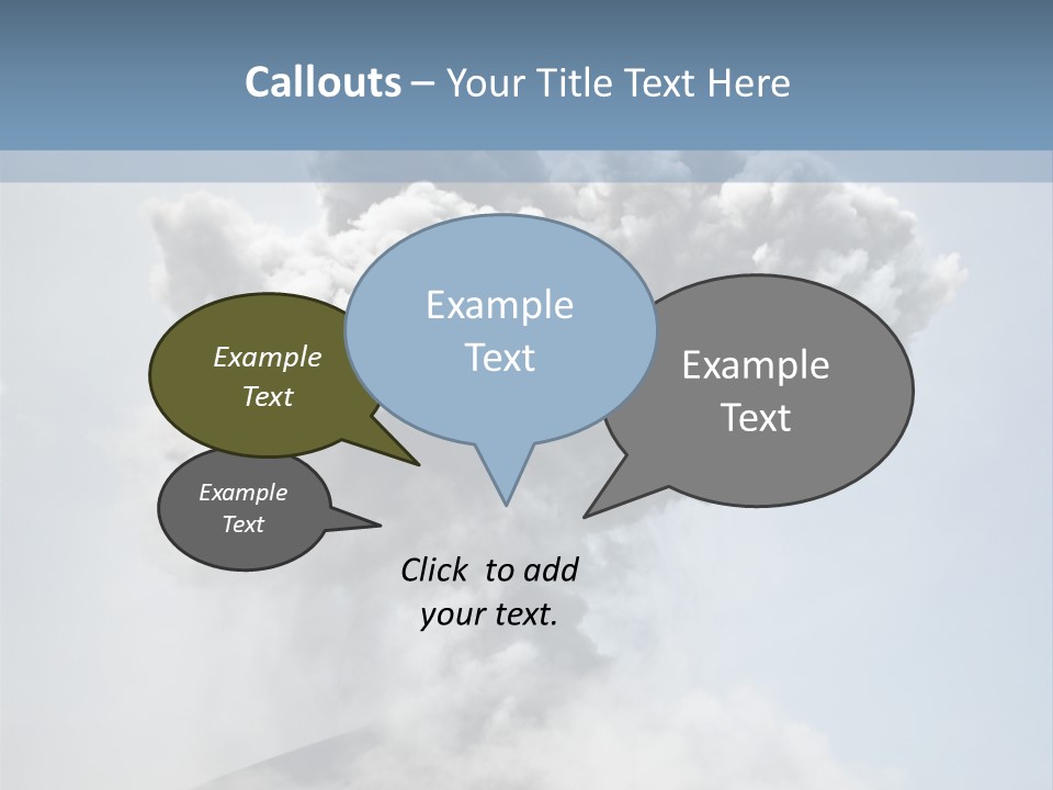 Danger Rock Smoke PowerPoint Template