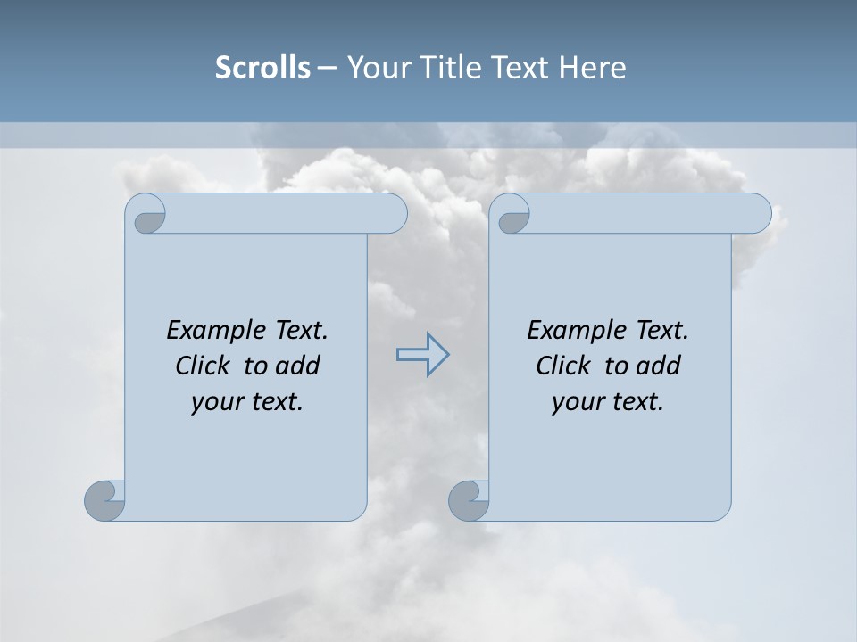 Danger Rock Smoke PowerPoint Template
