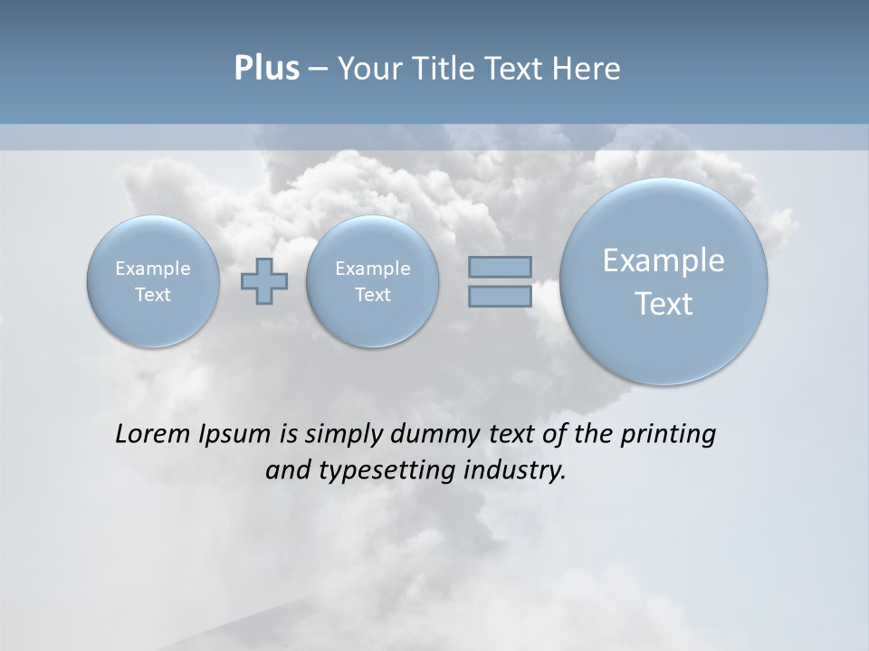 Danger Rock Smoke PowerPoint Template