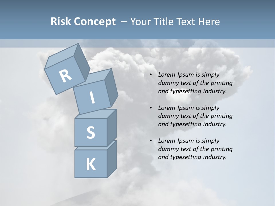 Danger Rock Smoke PowerPoint Template