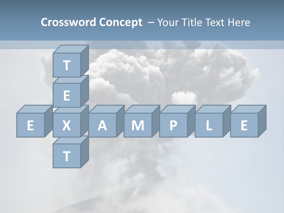 Danger Rock Smoke PowerPoint Template