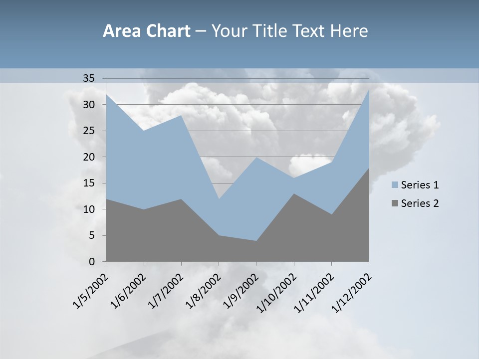 Danger Rock Smoke PowerPoint Template