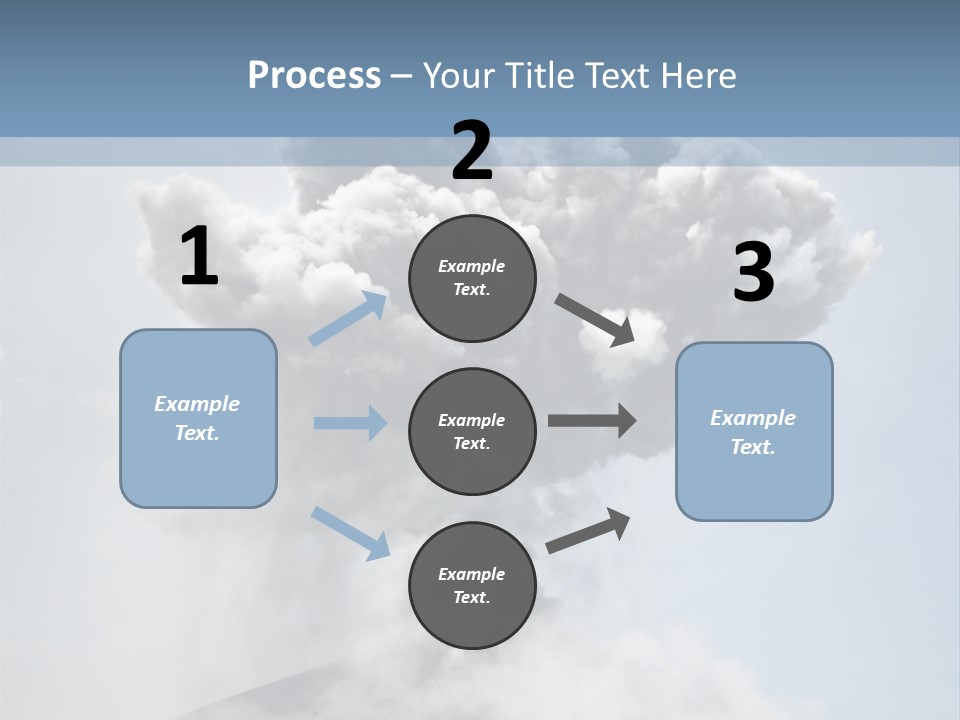 Danger Rock Smoke PowerPoint Template