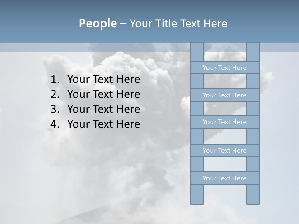 Danger Rock Smoke PowerPoint Template