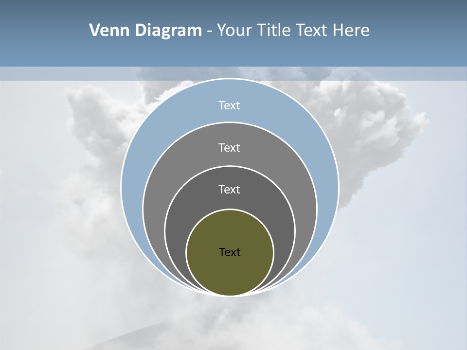 Danger Rock Smoke PowerPoint Template