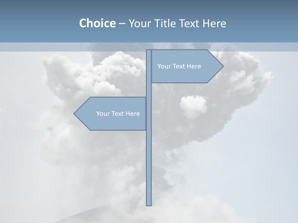 Danger Rock Smoke PowerPoint Template