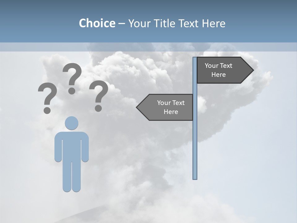 Danger Rock Smoke PowerPoint Template