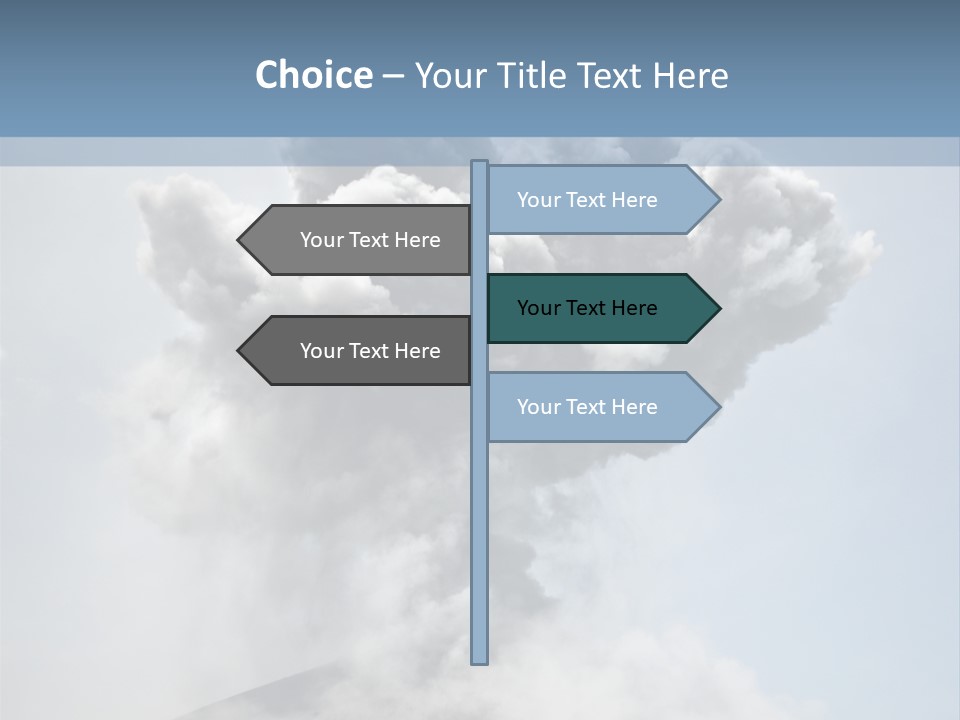 Danger Rock Smoke PowerPoint Template
