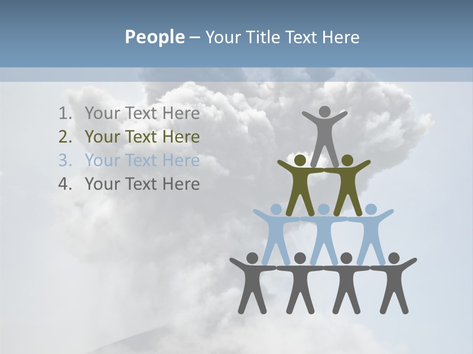 Danger Rock Smoke PowerPoint Template