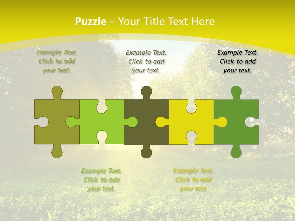 Outdoor Summer Forest PowerPoint Template