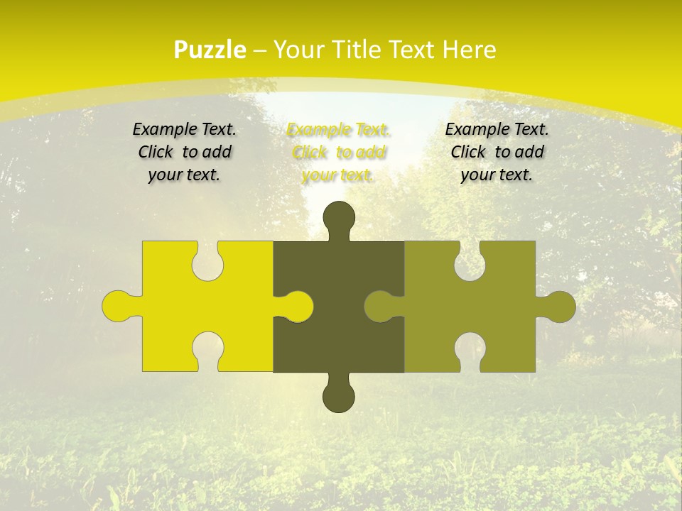 Outdoor Summer Forest PowerPoint Template