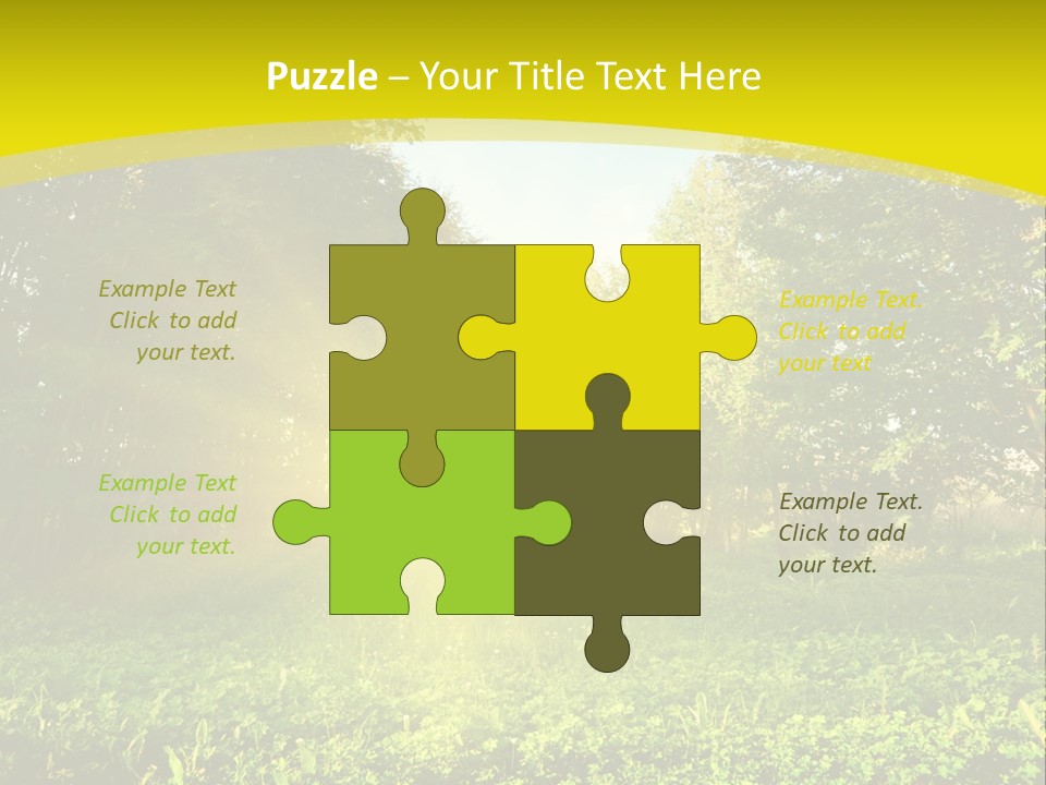 Outdoor Summer Forest PowerPoint Template