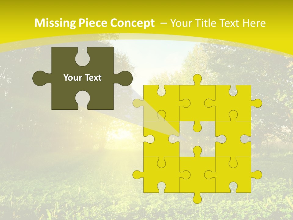 Outdoor Summer Forest PowerPoint Template