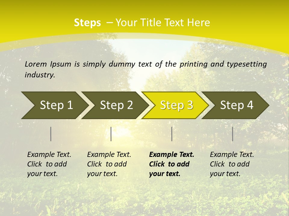 Outdoor Summer Forest PowerPoint Template