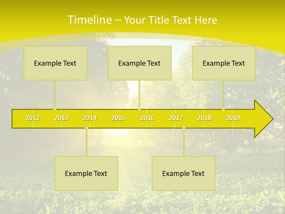 Outdoor Summer Forest PowerPoint Template