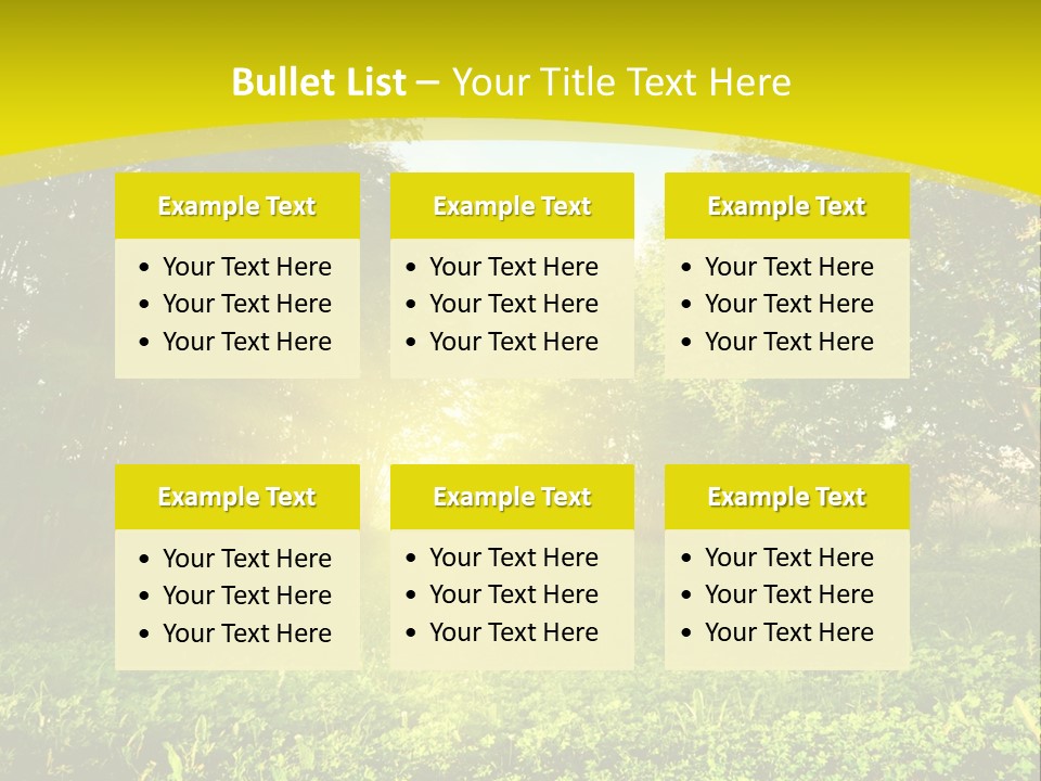 Outdoor Summer Forest PowerPoint Template