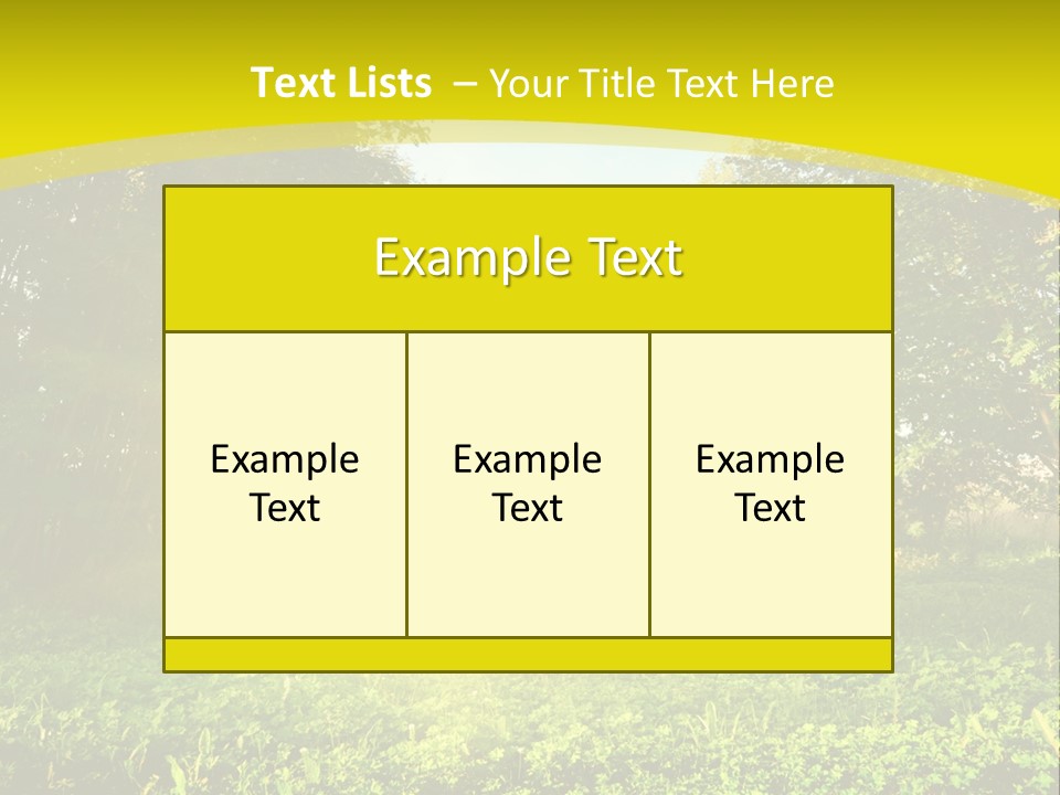 Outdoor Summer Forest PowerPoint Template