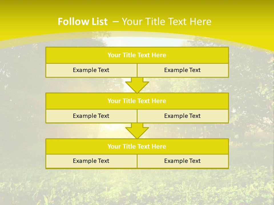 Outdoor Summer Forest PowerPoint Template
