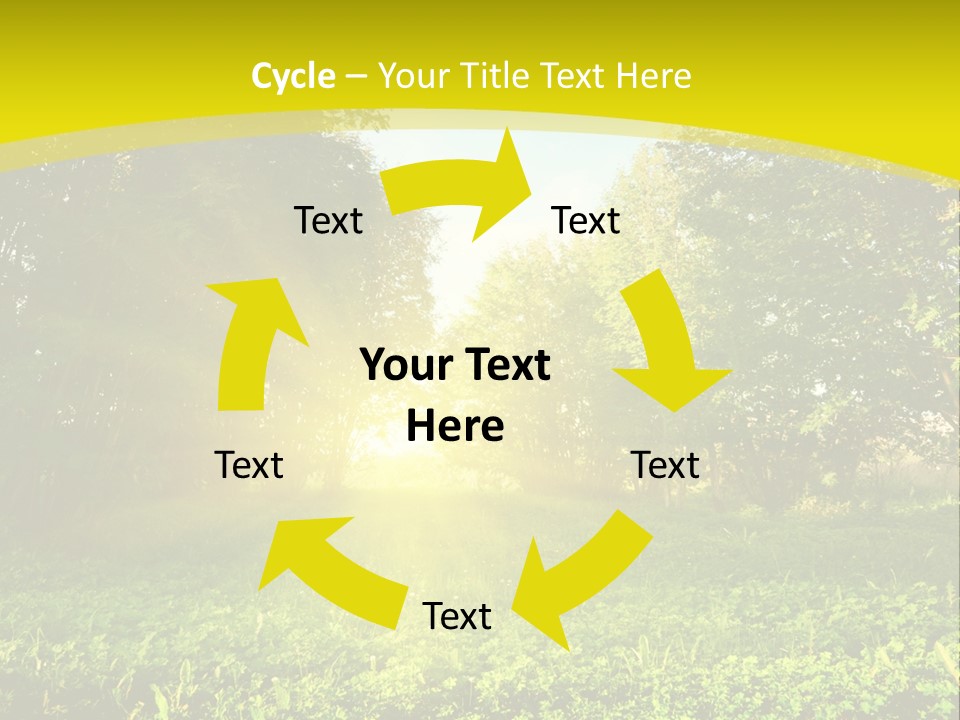 Outdoor Summer Forest PowerPoint Template