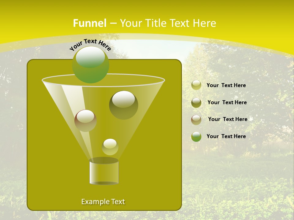 Outdoor Summer Forest PowerPoint Template