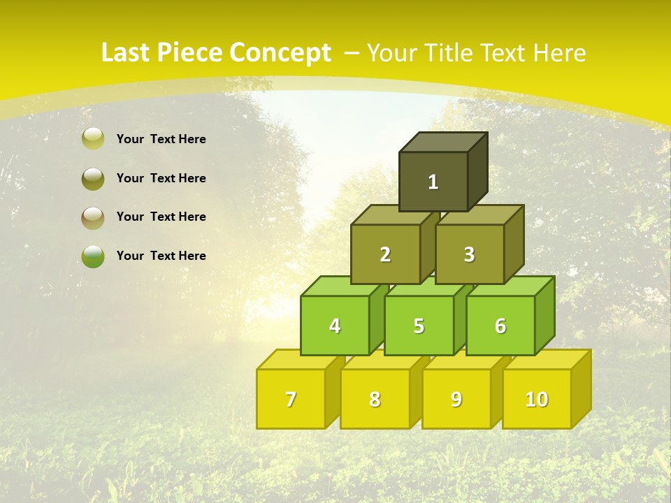 Outdoor Summer Forest PowerPoint Template