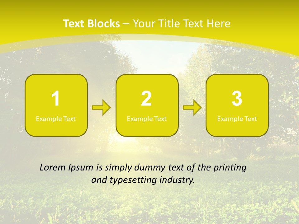 Outdoor Summer Forest PowerPoint Template