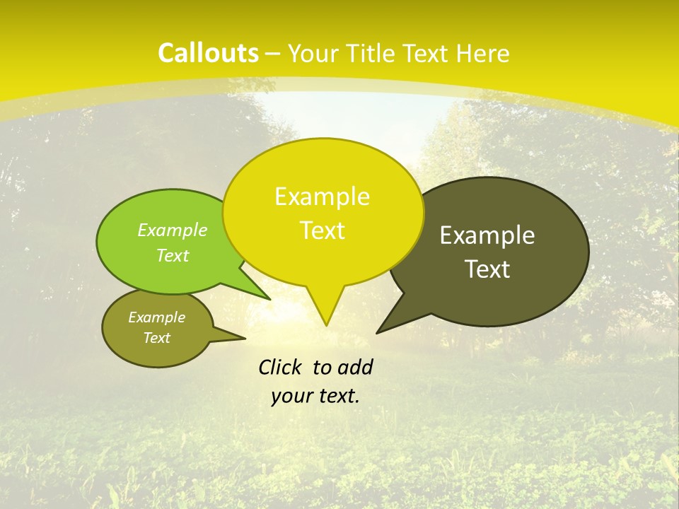 Outdoor Summer Forest PowerPoint Template