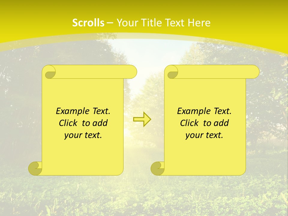 Outdoor Summer Forest PowerPoint Template