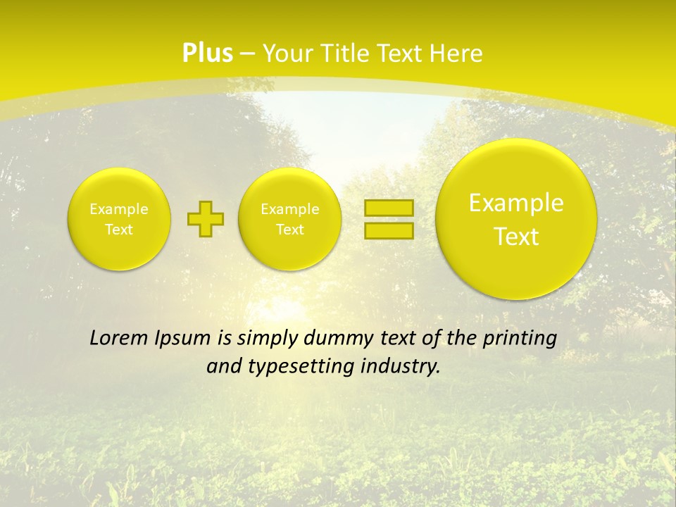 Outdoor Summer Forest PowerPoint Template