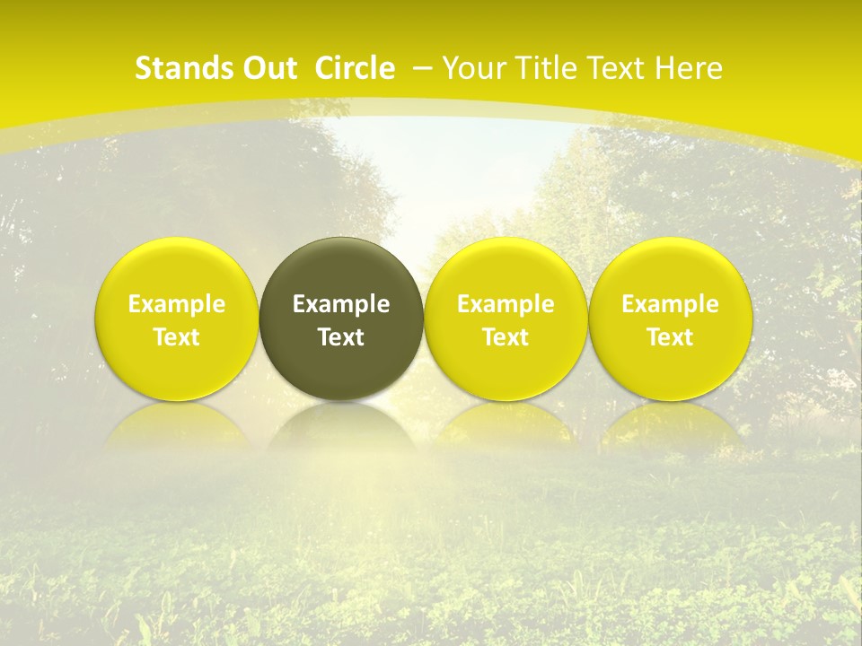 Outdoor Summer Forest PowerPoint Template