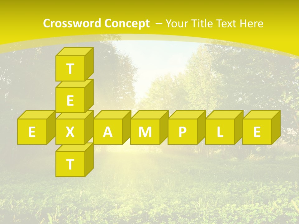 Outdoor Summer Forest PowerPoint Template