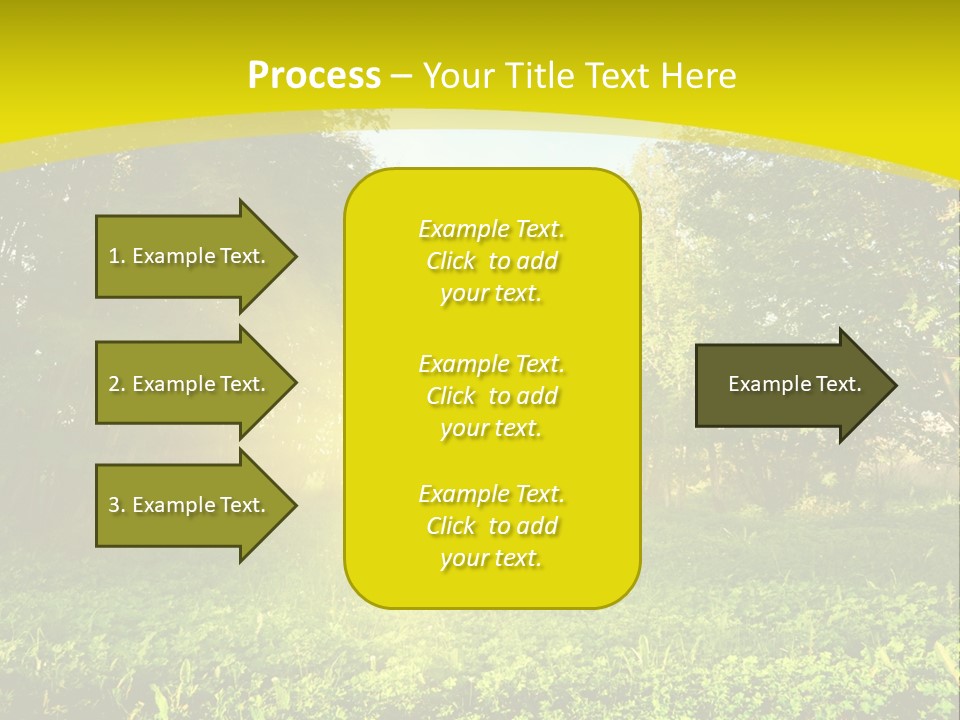 Outdoor Summer Forest PowerPoint Template