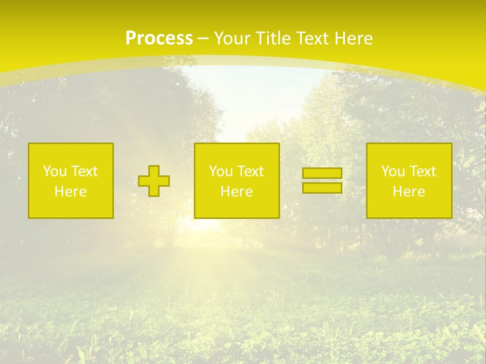 Outdoor Summer Forest PowerPoint Template