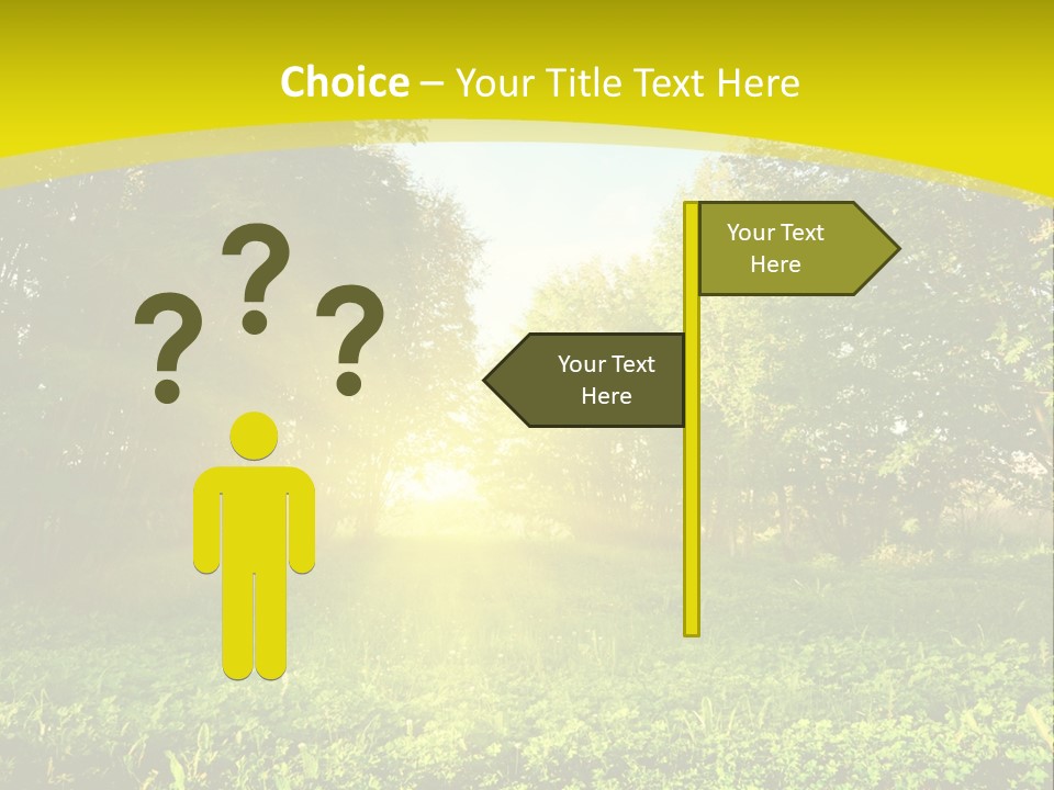 Outdoor Summer Forest PowerPoint Template