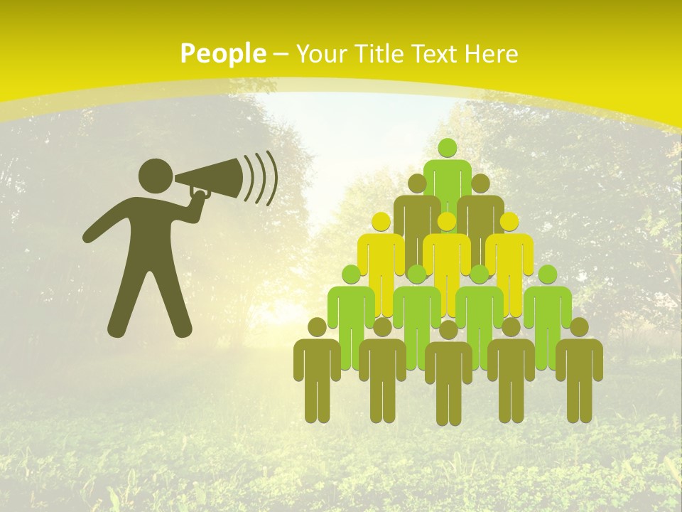 Outdoor Summer Forest PowerPoint Template