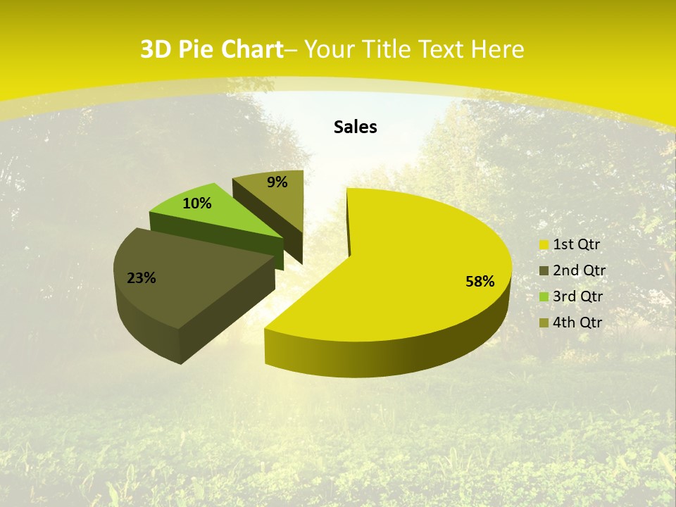 Outdoor Summer Forest PowerPoint Template