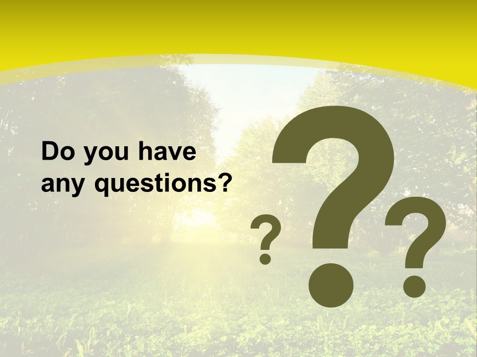 Outdoor Summer Forest PowerPoint Template