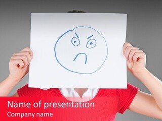 Girl Rage Childhood PowerPoint Template