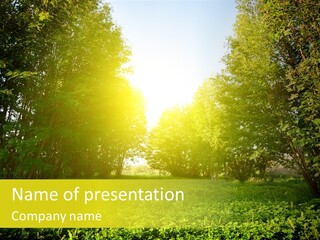 Sunrise Park Spring PowerPoint Template