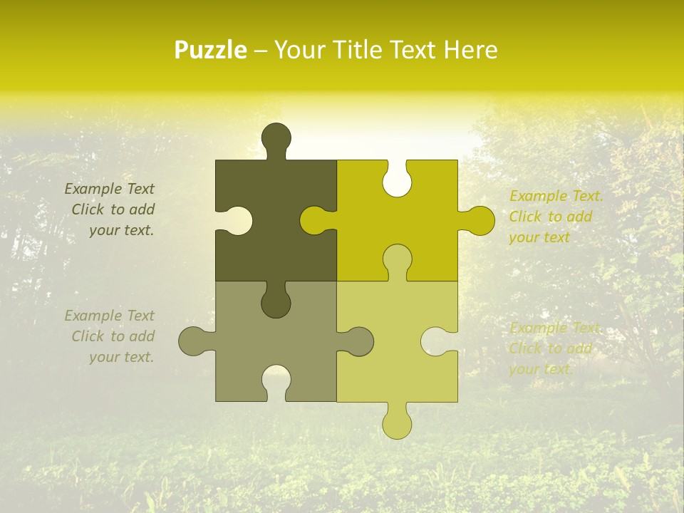 Sunrise Park Spring PowerPoint Template