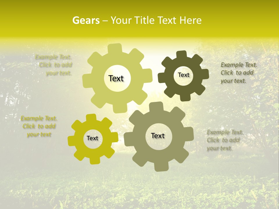 Sunrise Park Spring PowerPoint Template