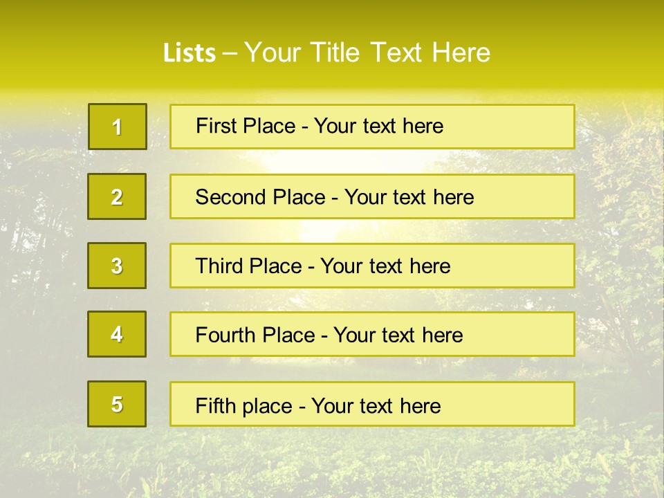 Sunrise Park Spring PowerPoint Template