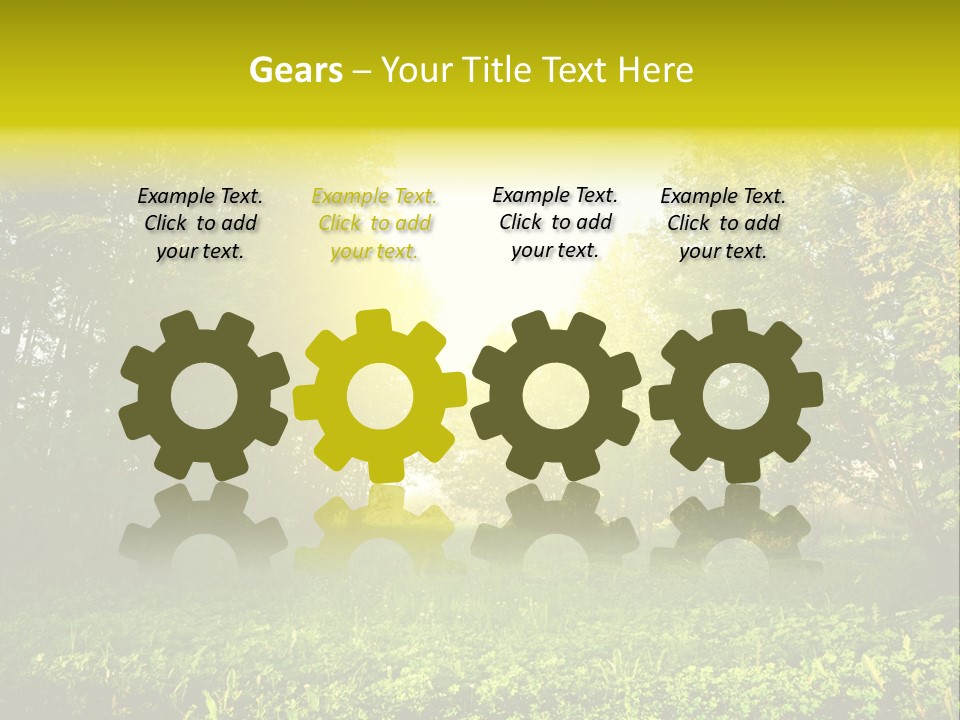 Sunrise Park Spring PowerPoint Template