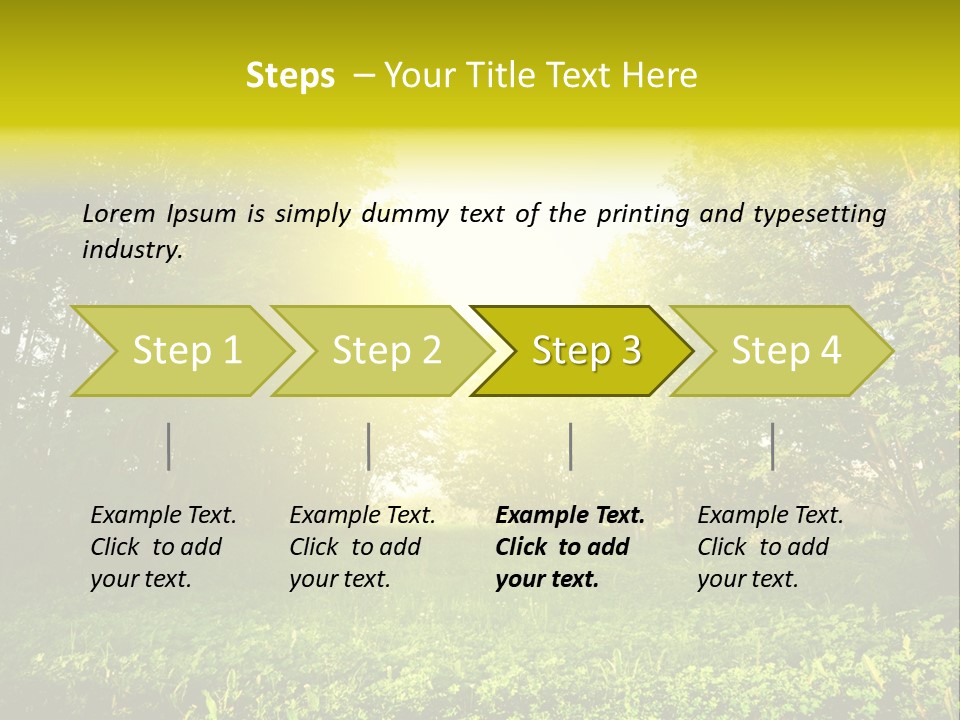 Sunrise Park Spring PowerPoint Template
