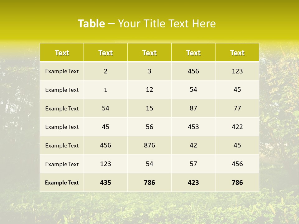 Sunrise Park Spring PowerPoint Template